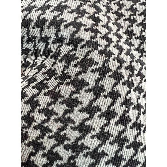 HAROLD'S houndstooth gray black corduroy stretch straight pants size 4 - Picture 2 of 6